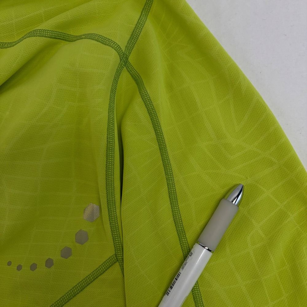 Mountain Hardwear Quarter Zip Pullover Womens XL Lime Green Performance Hiking - Picture 8 of 13